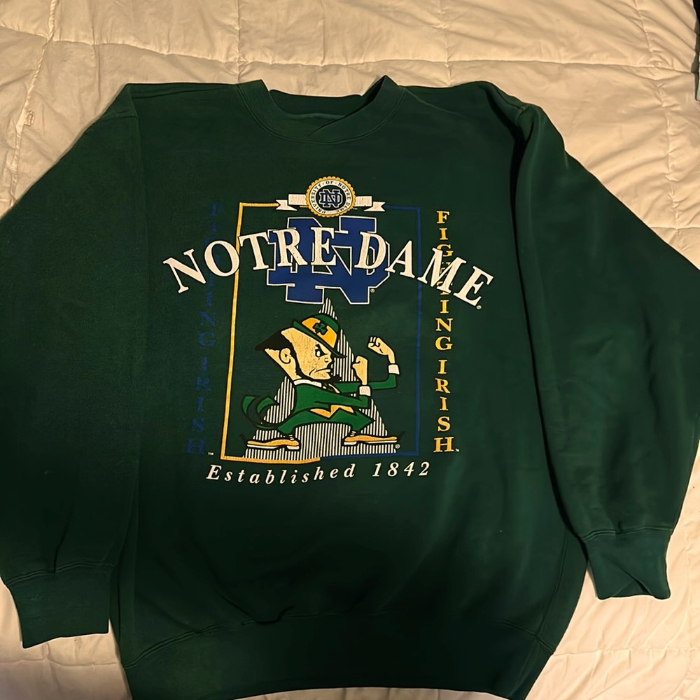GS Sport Notre Dame Crew Neck Hoodie